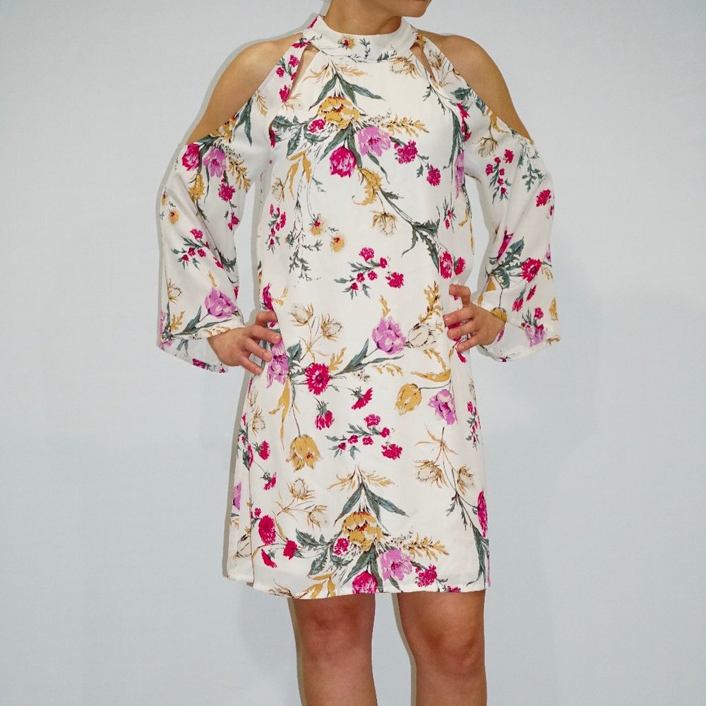 Long sleeve white dress